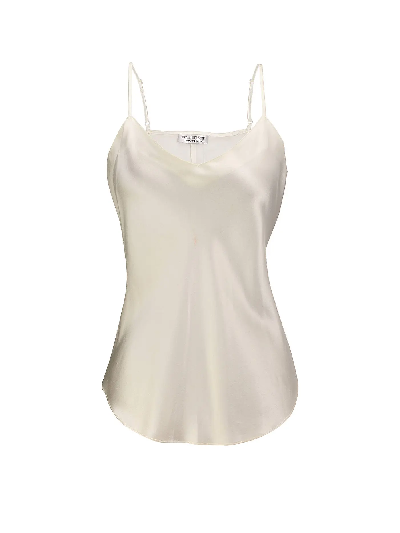 BITZER | Seidentop schwarz | creme